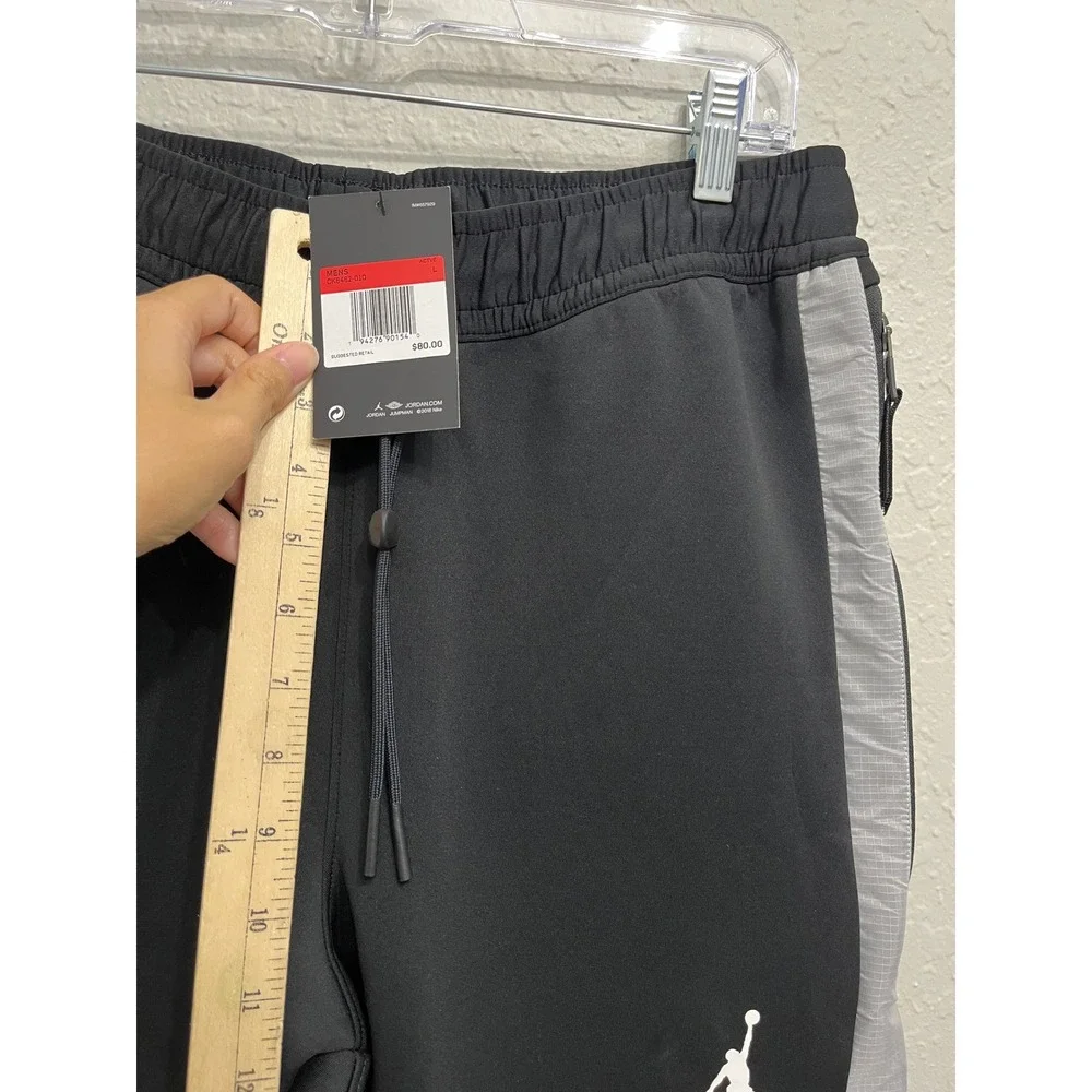 NWT Jordan Air Anti Gravity Dri-Fit Black Tech Jogger Sweats Men's Large